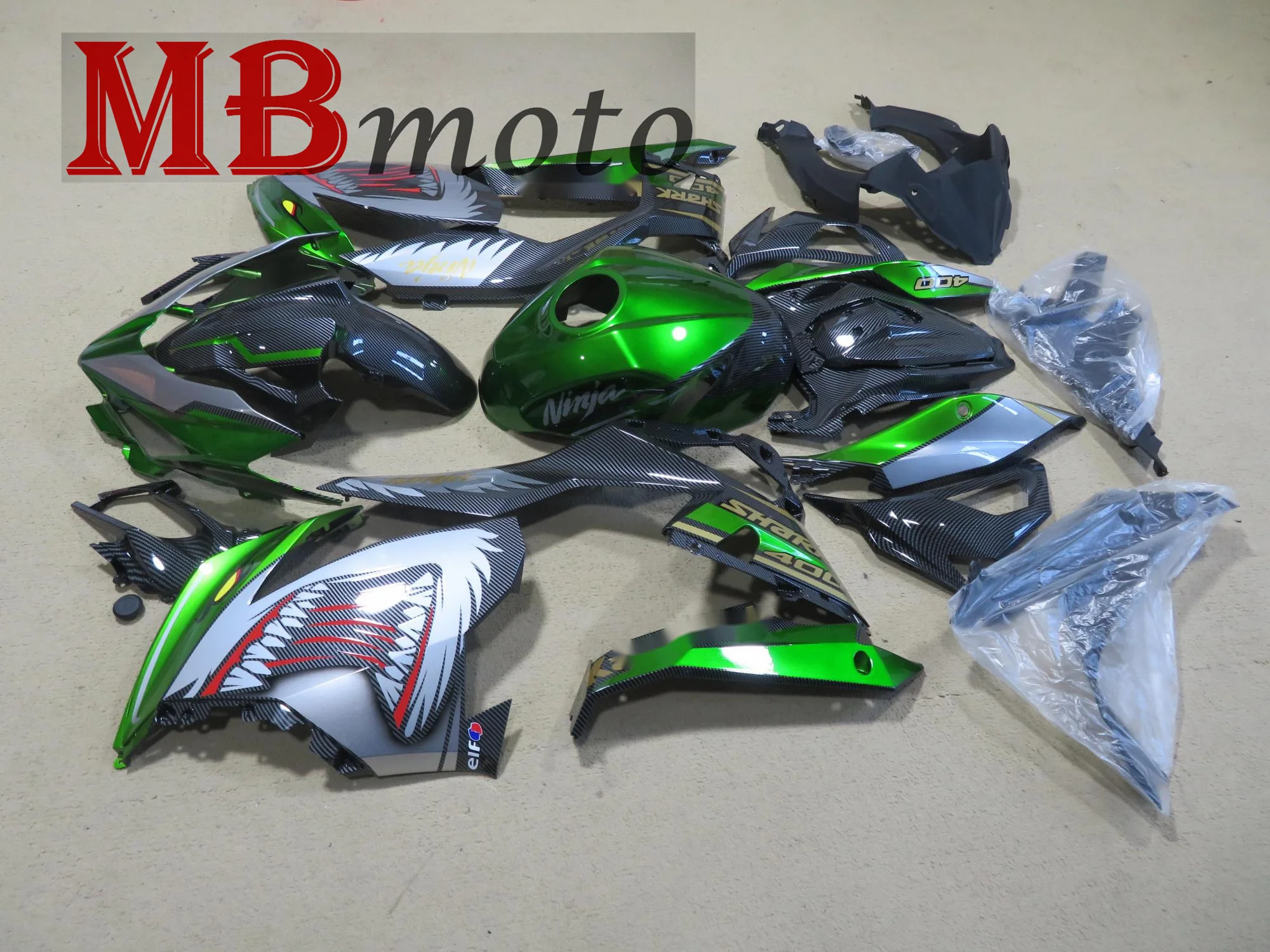 Free gift Carbon Look Motorcycle Fairings Kit For Kawasaki Ninja400 Ninja 400 2018 2021 18 19 20 21 Fairing Bodywork  UV406 good