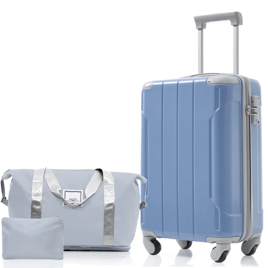 20" Carry On Luggage Set 3 Piece, ABS Hardshell Lightweight Suitcase with Spinner Wheels and TSA Lock, Airline Approved Suitcas