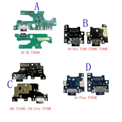 Conector de puerto de carga Usb, Cable flexible de 1 piezas, enchufe de placa para TCL 10 Lite SE Pro Plus, T770H, T766H, T782H, T799H, T770B