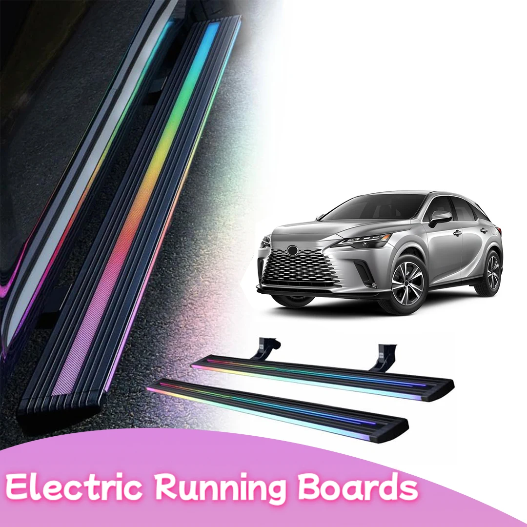 

Power Side Step with LED Light Electric Running Boards fits for Lexus RX 2022 2023 2024 2025 2026 Deployable Retractable Steps