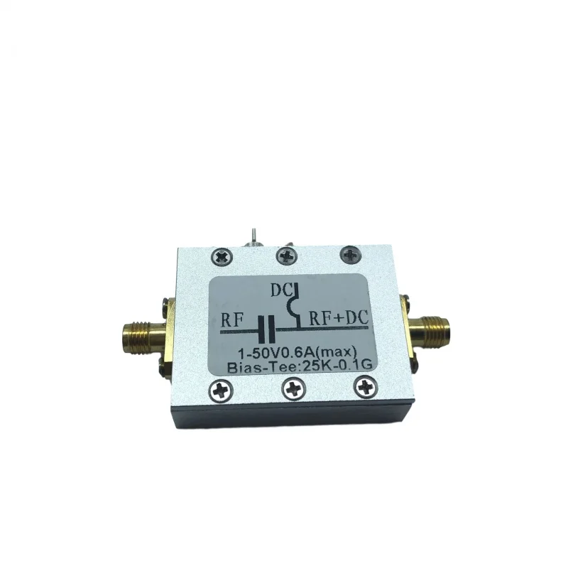 RF DC Break Device Biasing Device Coaxial Feed Bias Tee 25K-100MHz　Low Insertion Loss HF AM