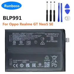 Original Battery For Oppo Realme GT Neo5 SE, Neo 5 SE ,Neo 5SE RMX3700 New High Quality 5500mAh BLP991 Mobile Phone