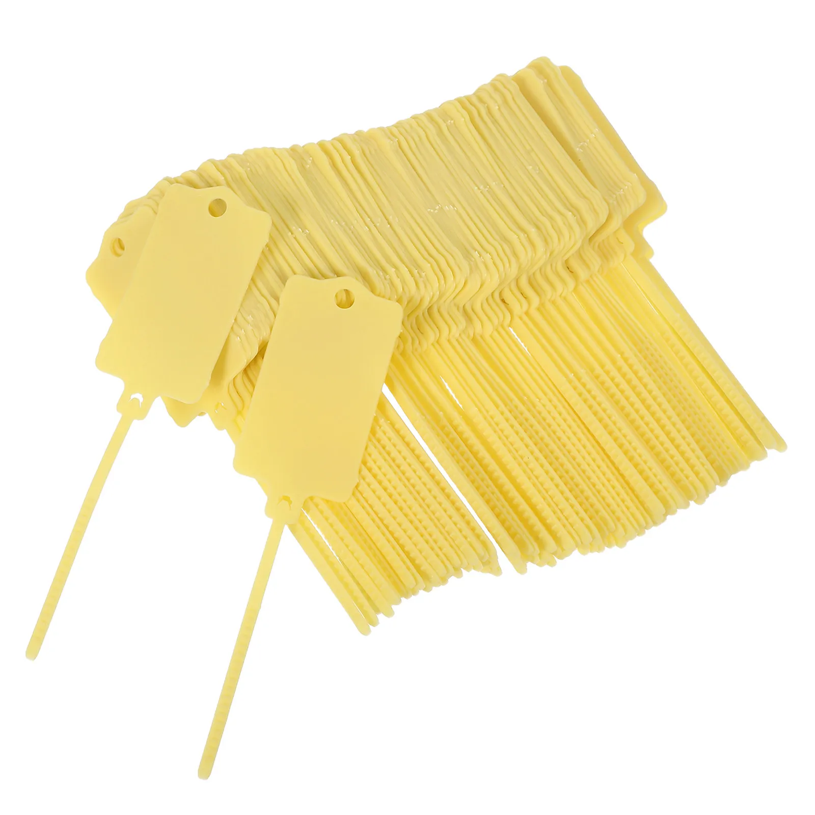 120Pcs Writable Cable Labels with Waterproof Plastic Tie Straps Cable Organization Tags for Outdoor Humid Environments
