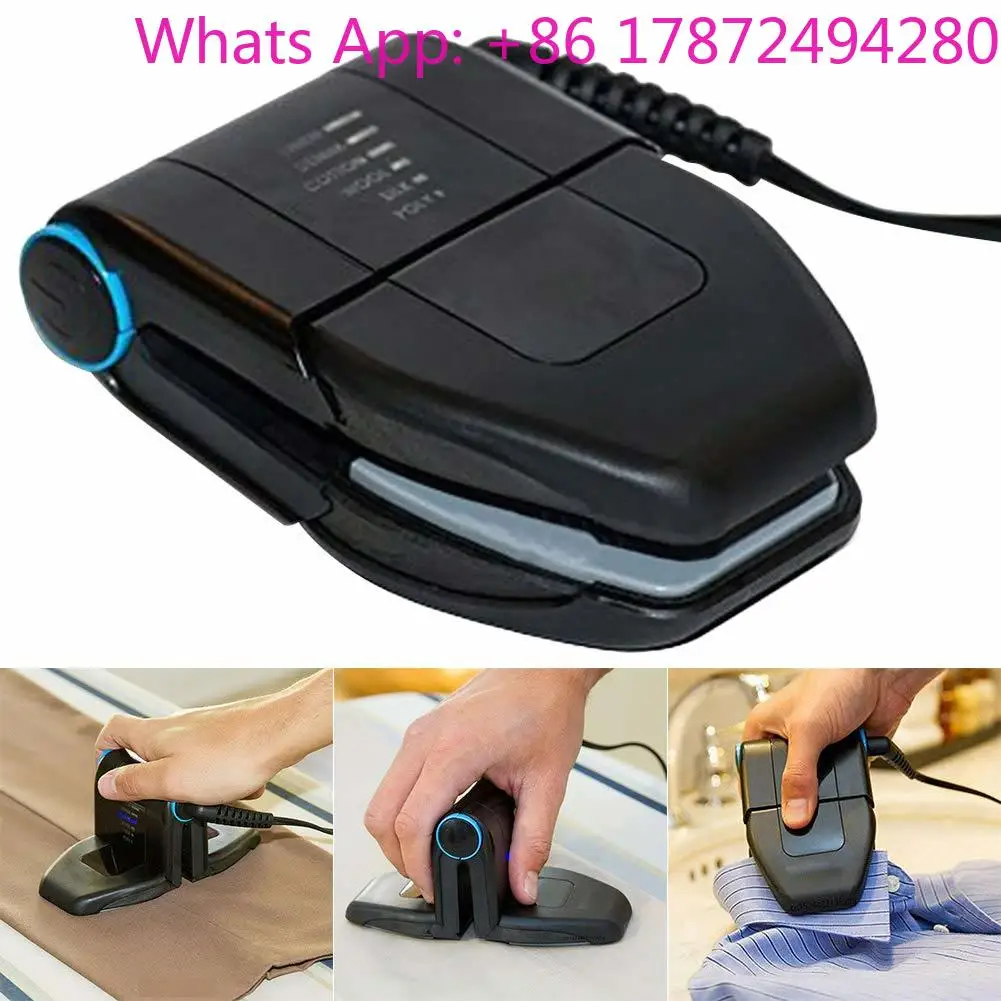 DDP Foldable Laundry Mini Handheld Folding Electric Travel Iron with Dry Steam Folding Portable Iron