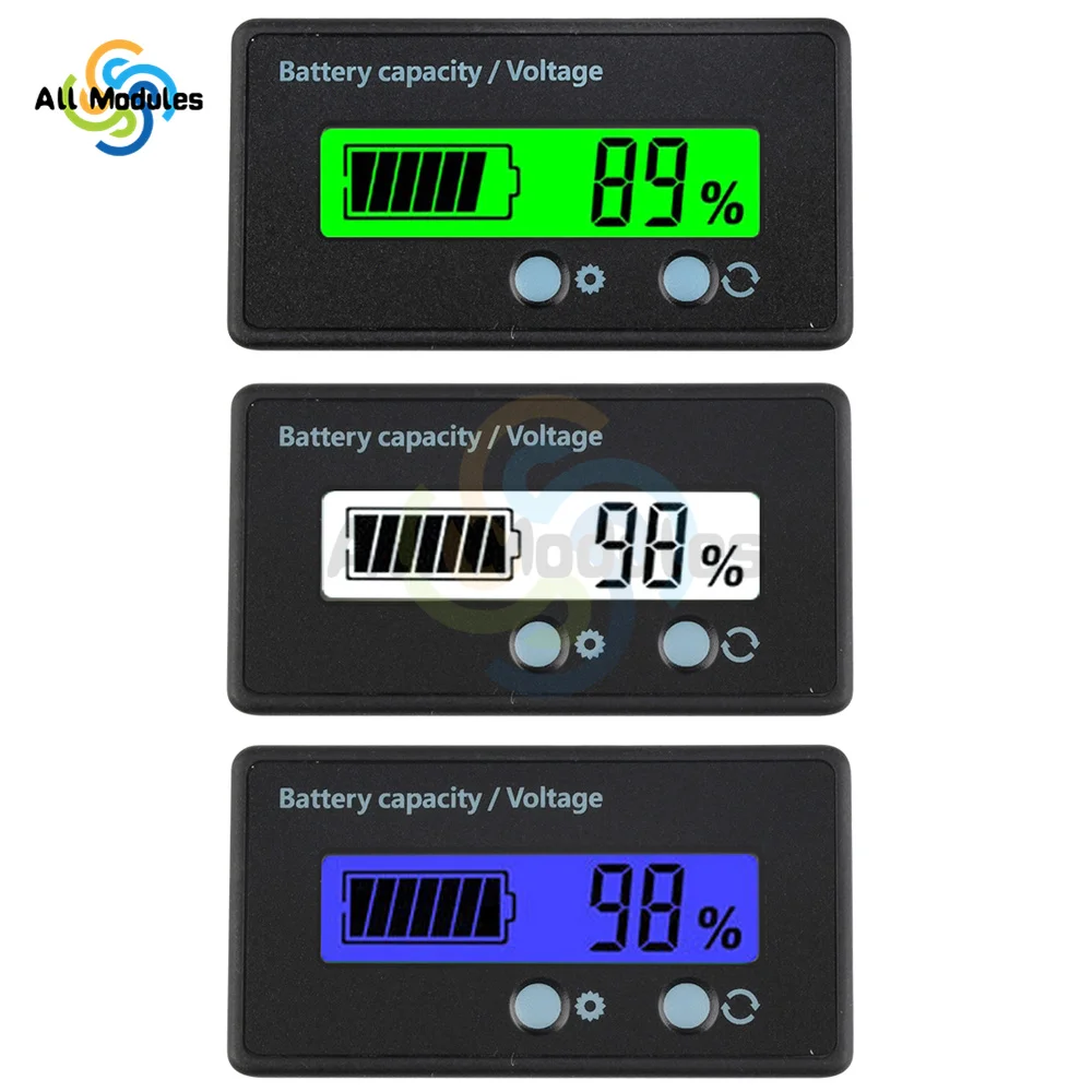 Hot New 8-120V LCD Acid Lead Lithium Battery Capacity Indicator Voltmeter Voltage Tester GY-6S