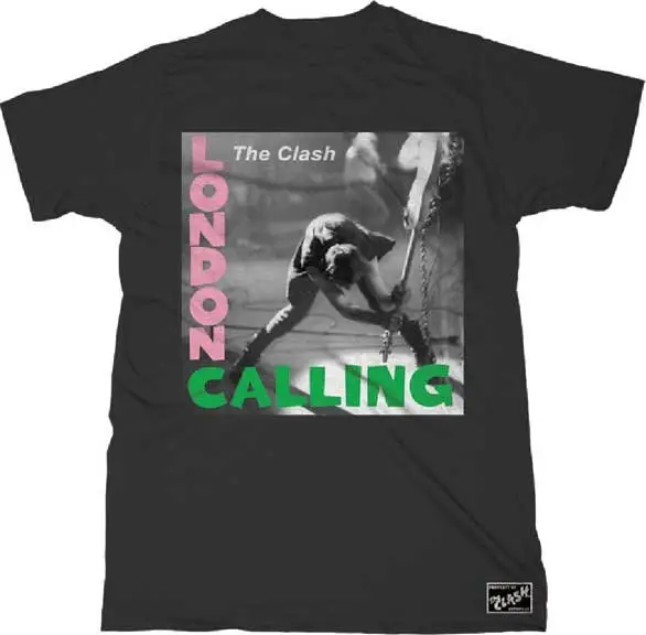 The Clash London Calling 2X Large Black T Shirt