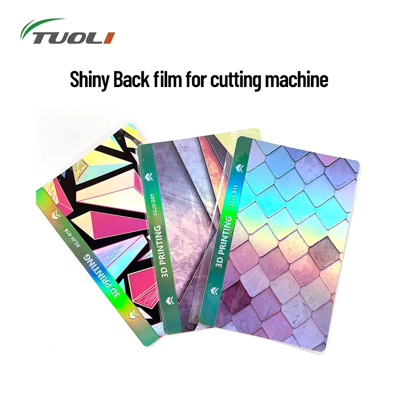 TUOLI 50pcs Color Relief Mobile Phone Back Cover Glass Protector Sheet Mixed Design Rear Sticker TL168 Film Cutter Plotter