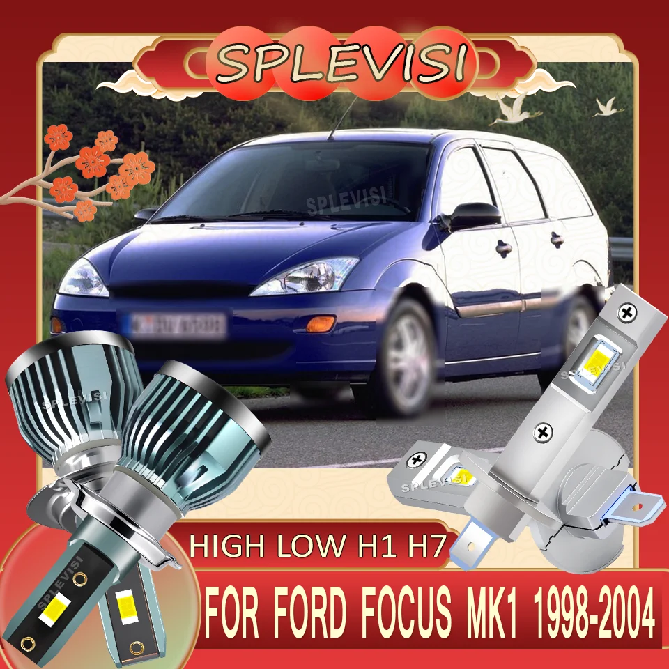 

Long-Lasting 60000 Hours Quiet Operation LED headlight high low beam H1 H7 For Ford Focus MK1 1998 1999 2000 2001 2002 2003 2004
