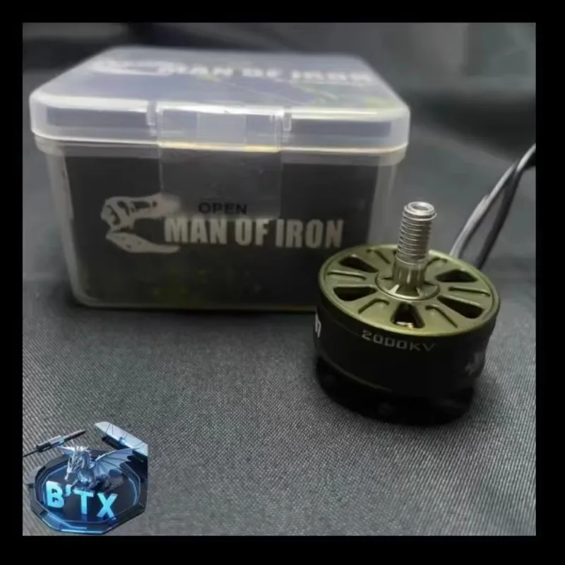 4PCS MAN OF IRON 2207 Brushless Motor 1900kv 2000kv 2100/2600KV for 5-inch FPV Racing Freestyle Flight Props HQ P35 3R GF