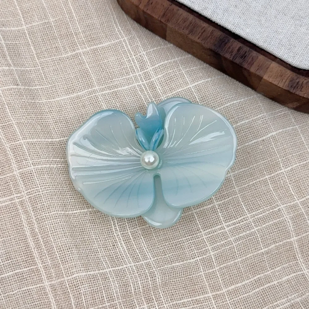 

Hair Accessories Korean Style Orchid Hair Clip Barrettes Headwear Side Clip Acetic Acid Hairpin Ladies