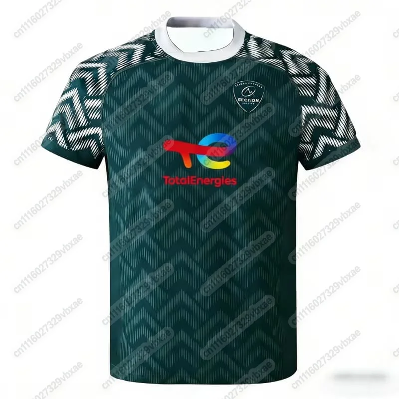 2026 Sommer-Mode-Sektion Paloise MAILLOT ENTRAINEMENT Rugby-Trikot Trainings-Sportbekleidung Herrenbekleidung Y2k Damen Familien-Partnerlook – Detail 6