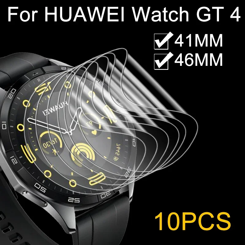 Película de hidrogel suave para Huawei Watch GT4 GT 4, Protector de pantalla transparente HD de 41/46MM, accesorios para Smartwatch de 46mm y 41mm, 1 a 10 unidades