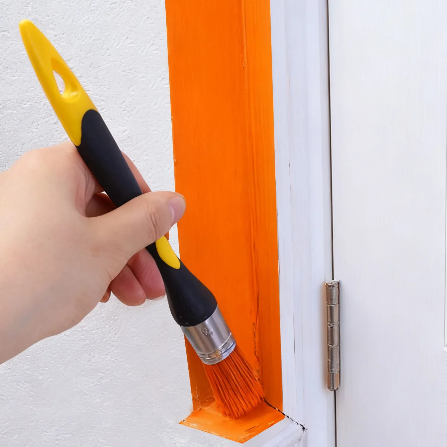 Escova de corte de pintura de 15mm/18mm para cantos de bordas de ranhura de parede alça antiderrapante faça você mesmo escovas de corte de móveis ferramentas de pintura