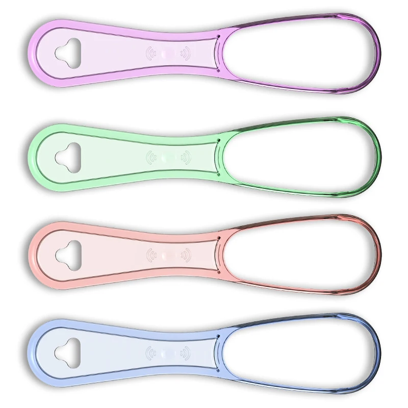 5pcs Tongue Scraper Keep Mouth Health Tool Oral Brush Pink Blue Green Purple Transparent PP 127mm Portable Durable Comfortable