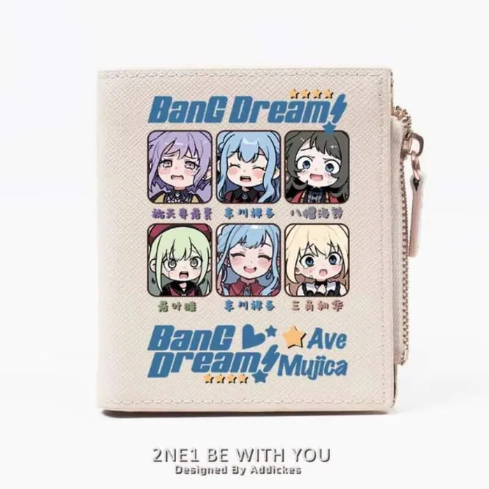 

Anime Sakiko Togawa Bangdream Ave Mujica Fashion Wallet PU Purse Card Coin Zipper Money Bag Cosplay Gift B2117 Anime