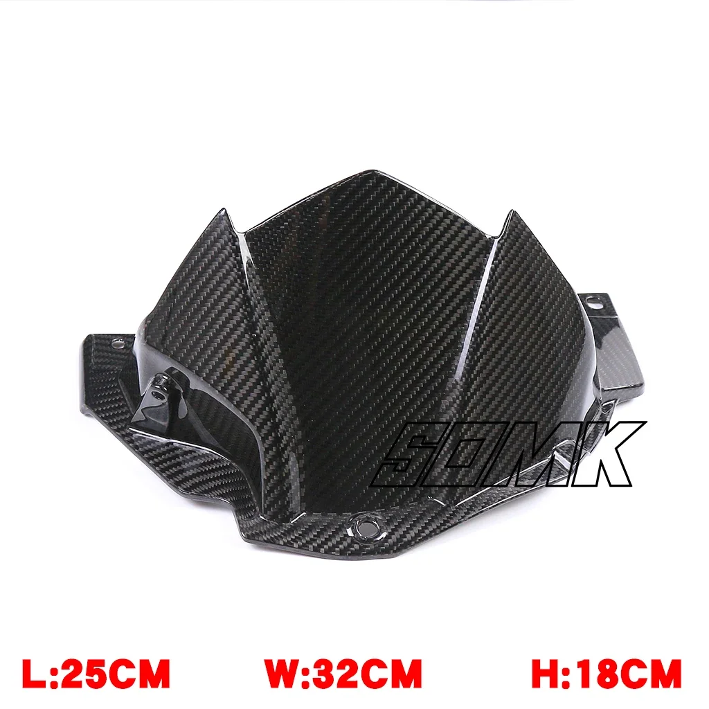 Motorcycle 100% Carbon Fiber Rear Fender Hugger Mud Splash Mudguard Fairing Kits For KAWASAKI ZH2 Z H2 2020 2021 2022 2023