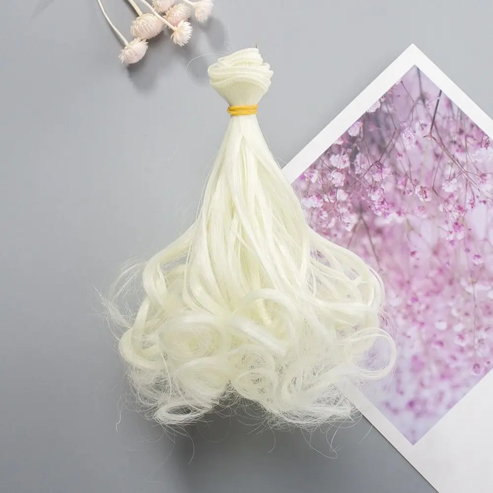 

15*100cm BJD SD Curly Hair Multicolor Heat Resistant Fiber All Dolls Hair Wigs Handmade Curly Hair Cataleya Doll Wig Kids Gifts