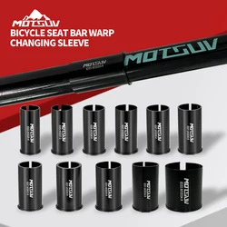 MOTSUV Bicycle Seatpost Adapter Alloy Sleeve Convert Seat Post Tube Conversion Adapter 25.4 27.2 28.6 30.4 30.8 31.6 33.9 34.9mm