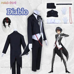 That Time I Got Reincarnated as a Slime Tensei Shitara Suraimu Datta Ken Diablo Uniform Halloween Men Outfit Wig Cosplay Costume