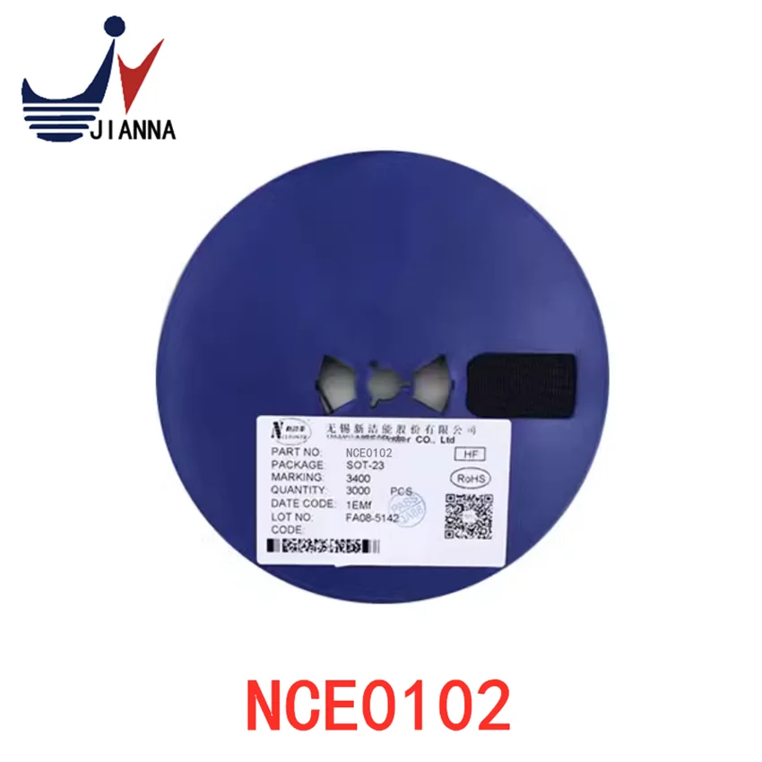 NCE0102 SOT-23 100V/2A N-channel MOS FET clean energy