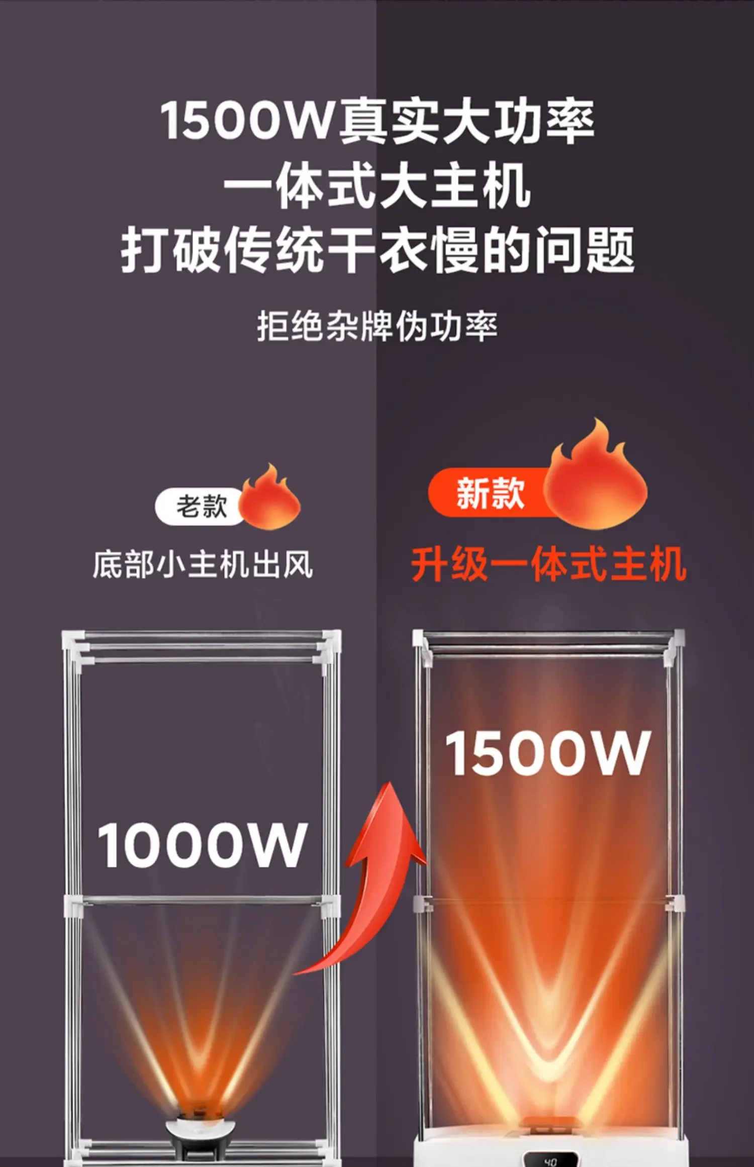 220V YANGZI Foldable Clothes Dryer Large Capacity Home Clothes Drying Machine BCD