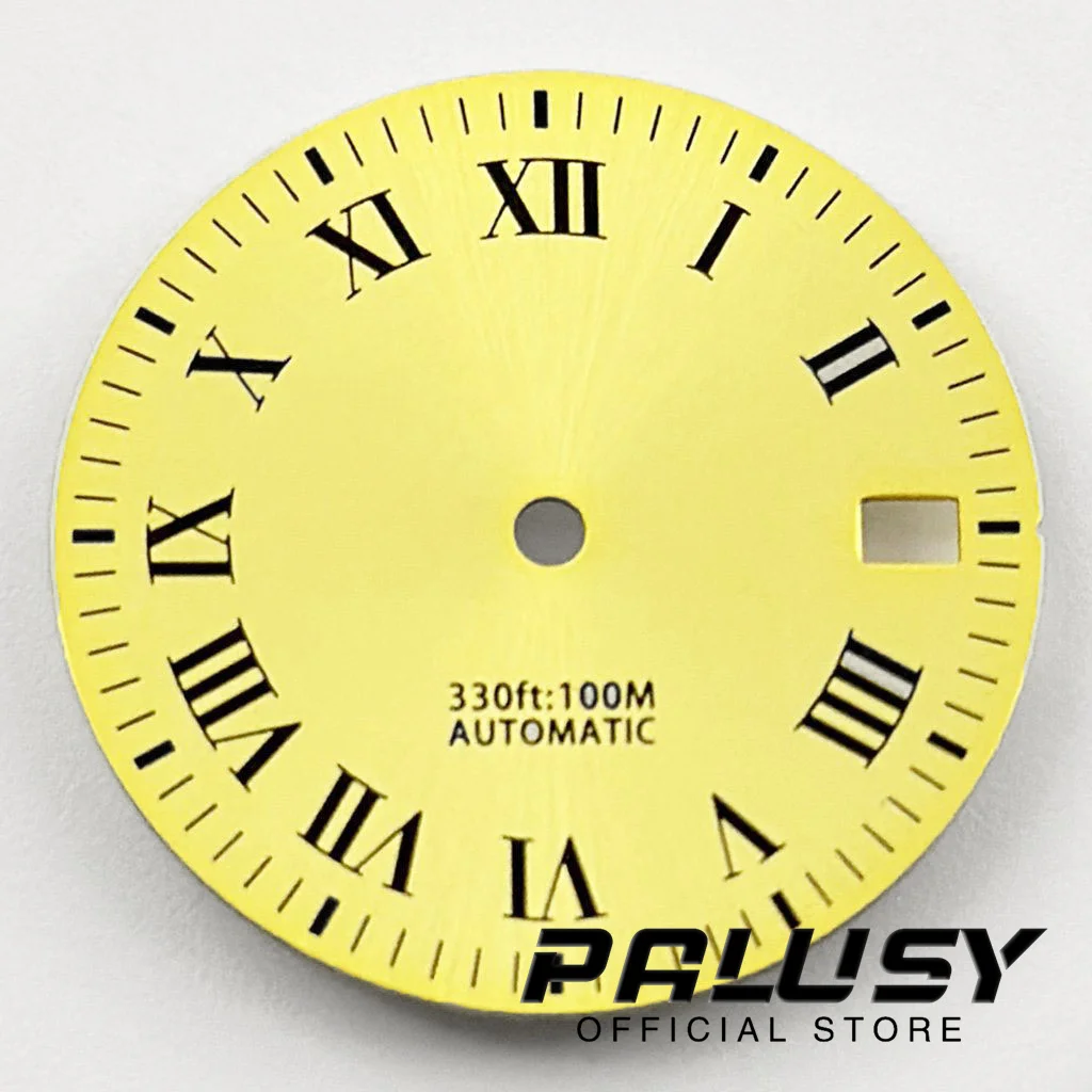 NH35 29mm Gold Watch Dial for NH35A 4R35 Movement Watch Faces Replacement Parts