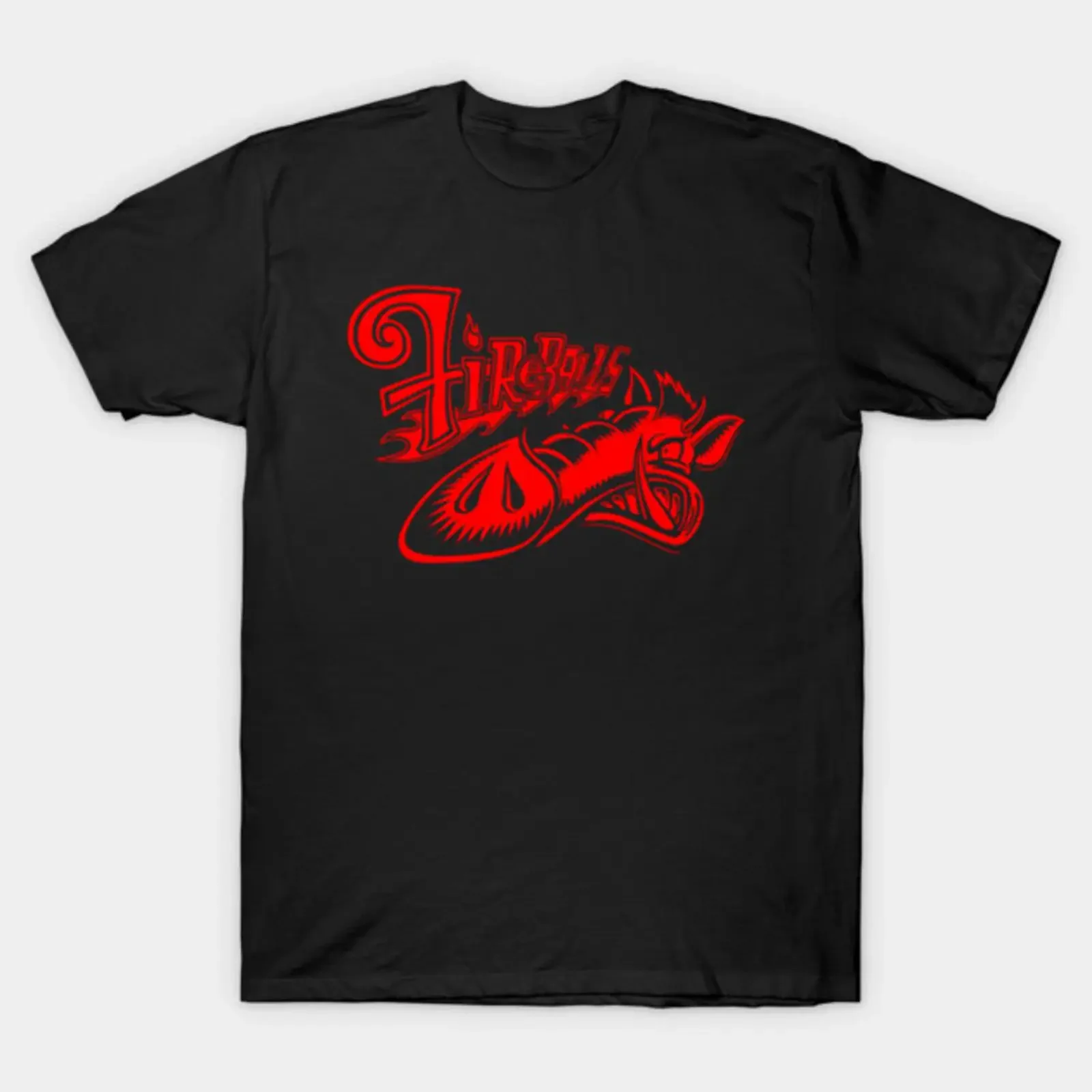Fireballs T Shirt vintage Washed Stylish streetwear Breathable Slightly Unisex Versatile Soft Comfortable Top For Everyday Wear