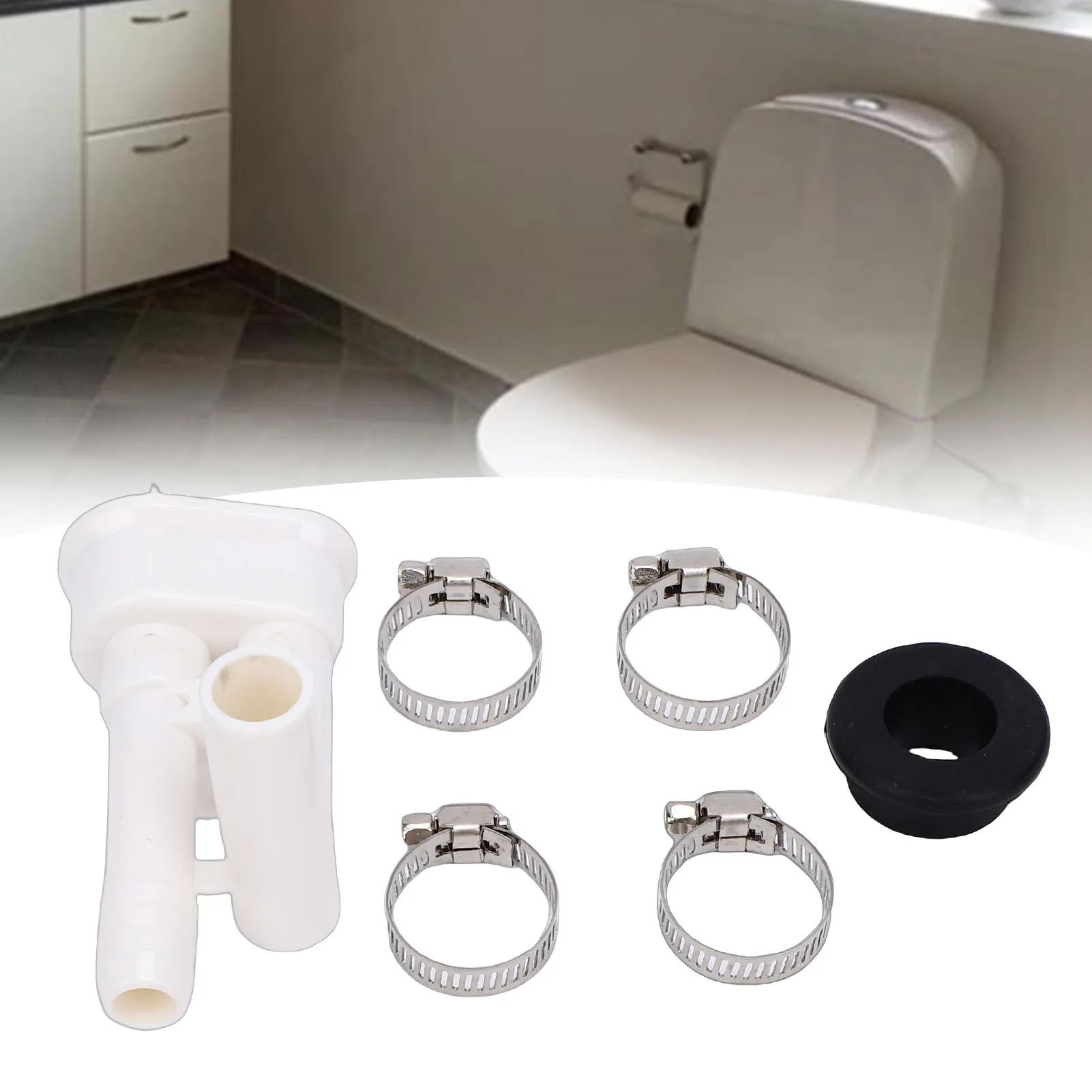 

RV Toilet Vacuum Breaker Kit 385316906 Backflow Prevention Replacement for Sealand VacuFlush Toilet RV Toilet Vacuum Breaker Kit