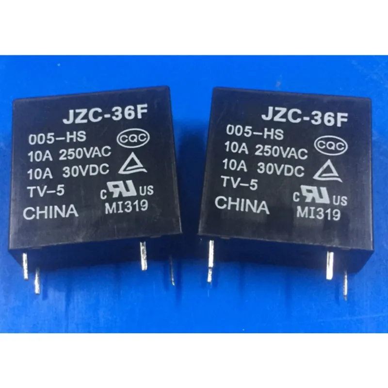 

Free shiping wholesale 10pcs/lot relay JZC-36F-005-HS