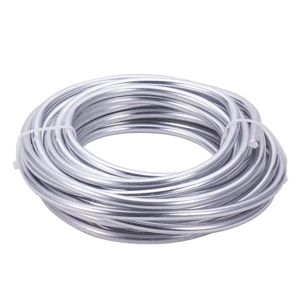 3 Gauge(6mm) Silver Aluminum Wire 23 Feet(7m) Bendable Metal Sculpting Wire for Floral Model Skeleton Art and Beading Jewelry