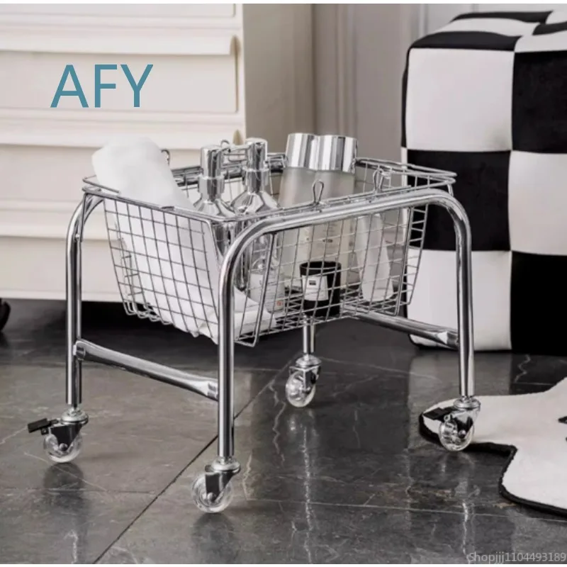 Nordic Snack Cart for Home Living Room Storage Rack for Bedroom Storage Basket Multi-functional Furniture Organizer for