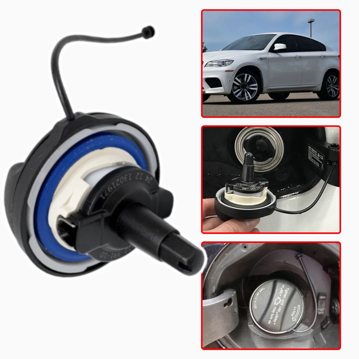 

Fuel Tank Filler Cap Petrol Models Plug Cover for BMW 4' F32 F82 F33 F83 F36 5' F07 F10 G30 F90 Replacement Evap Leak Leakage