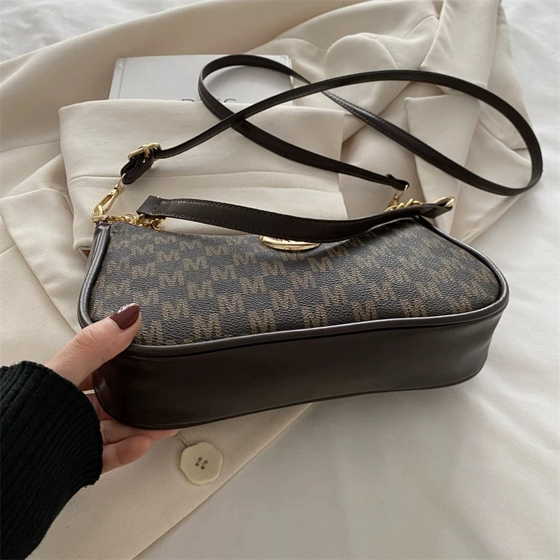 2026 Vintage-Stil Handtasche Umhängetasche, Verstellbarer Riemen Damen Messenger Schultertasche, Elegantes Accessoire Tote Bag Geldbörse – Detail 11