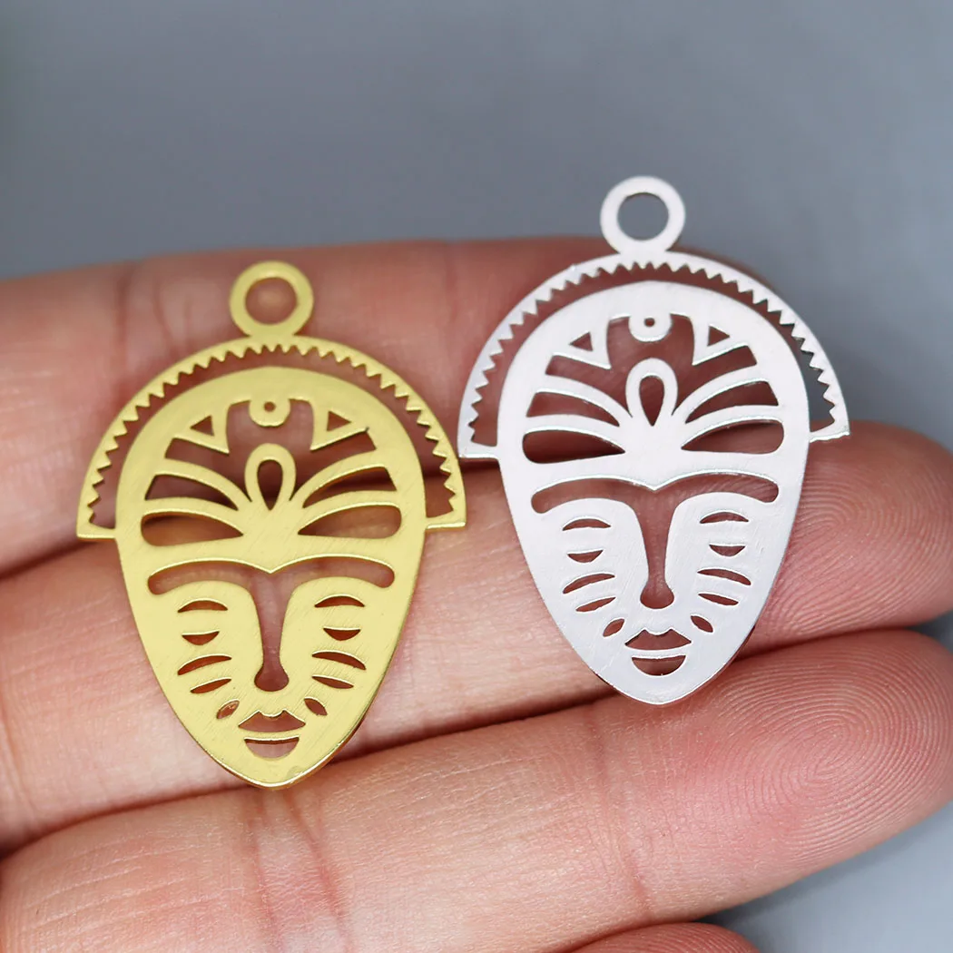 5pcs/lot  Retro Pendant Mask Indian Charm for Jewelry Making fit Charm Bracelet Necklace Pendant DIY Crafts Supplier