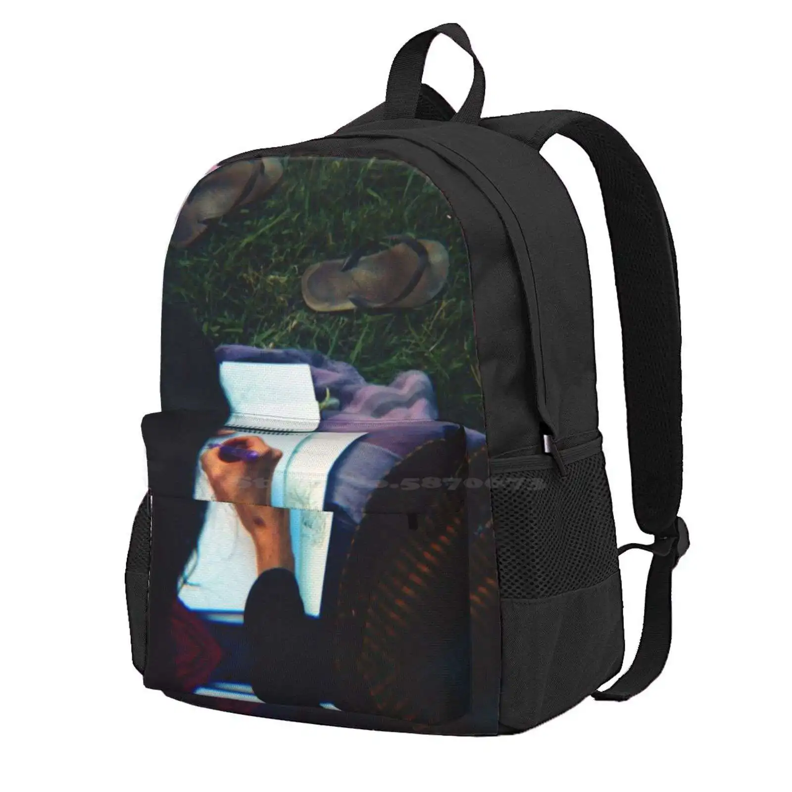 Red Clips Hot Sale Schoolbag Backpack Fashion Bags Hair Clips Grass Lomography Film Analogue X Pro