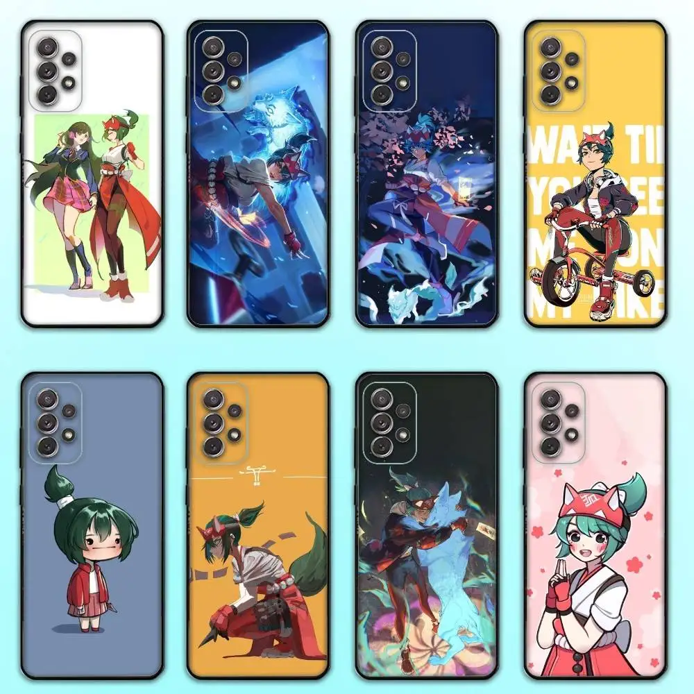 

K-Kiriko O-Overwatches Phone Case For Samsung S25,S24,S21,S22,S23,S30,Ultra,S20,Plus,Fe,Lite,Note,10,9,5G Black Cover