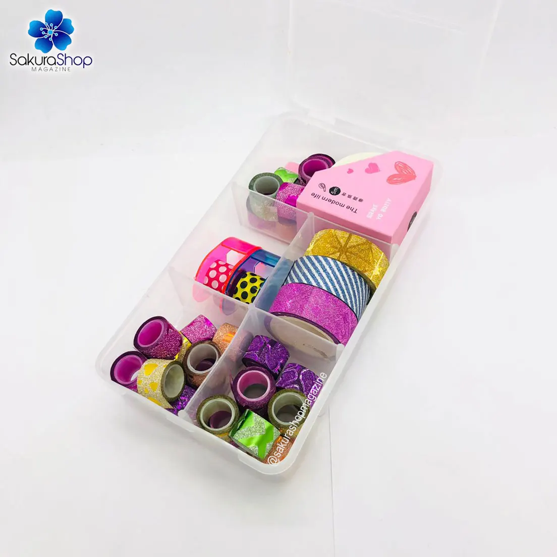 Kit 35 mini washi tape Caixinha organizing Planner Adesivo