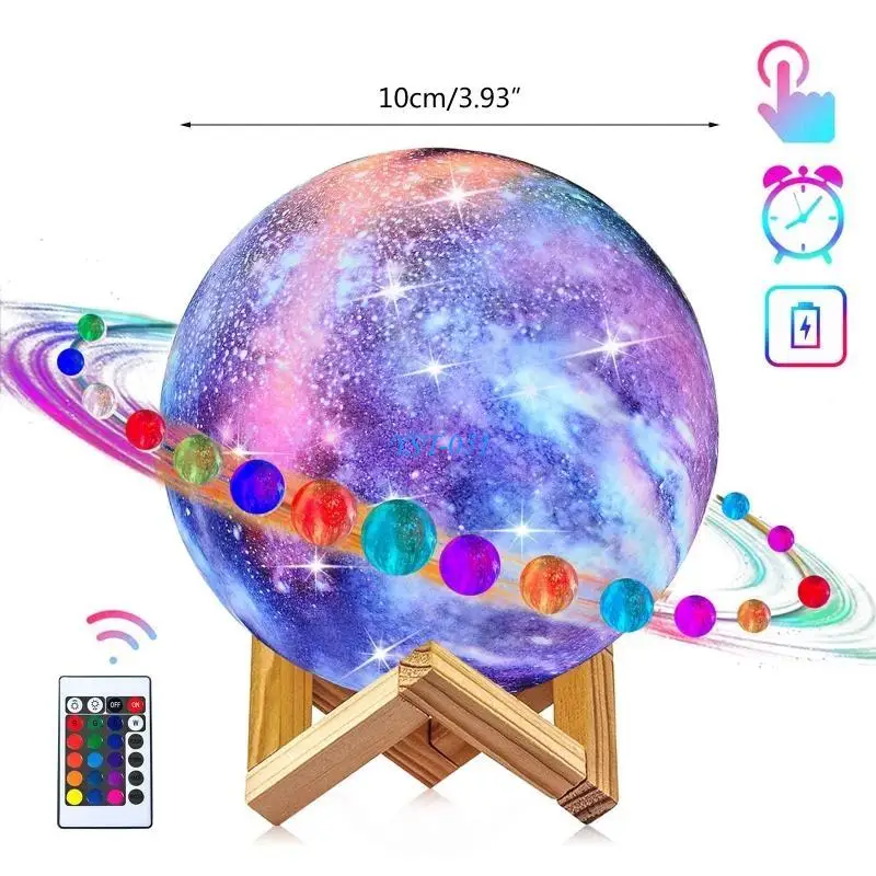 E15A PLA Wiederaufladbare Nachttischlampen, perfektes Geburtstags-Weihnachtsgeschenk für Kinder