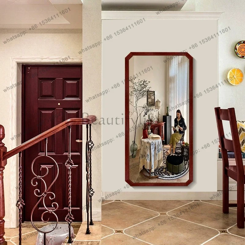 LD Aesthetic Full Body Mirror Vintage Modern Girls Living Room Decoration Mirror Korean Style Makeup Spiegel Wand