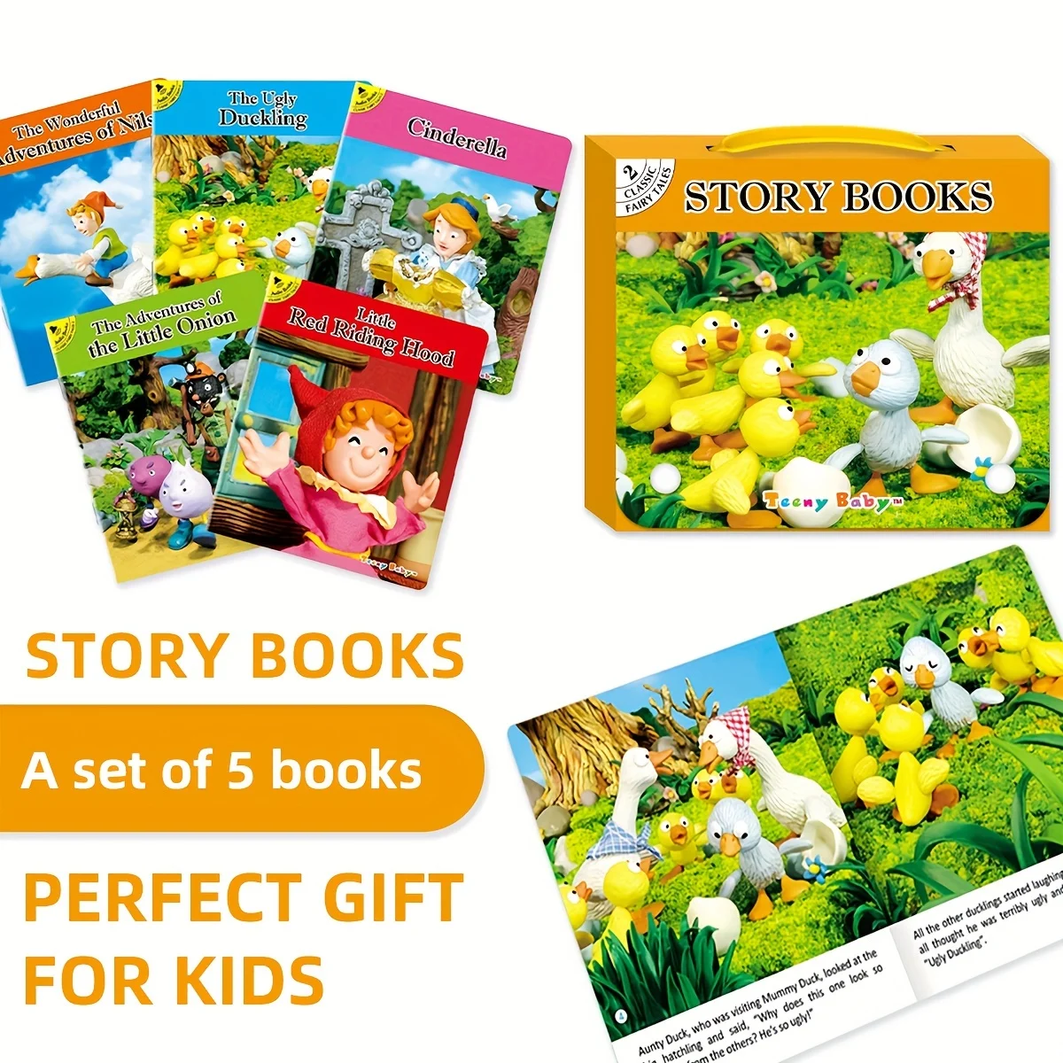 Classic Fairy Tale Picture Book Set for Kids Dream Reading Journey Children's Literature Back to School Essential