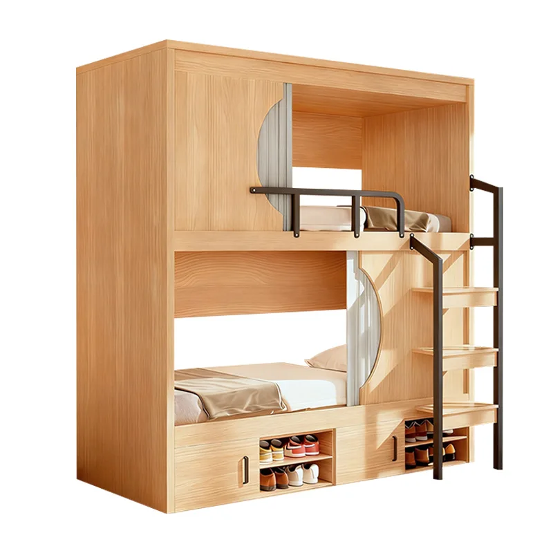 

Space Capsule Upper and Lower Beds Modern Simple Youth Hostel B & B Hotel Upper and Lower Bunk School