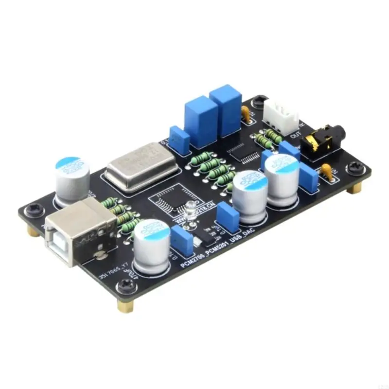 

B2EA USB Sound Card Headphone Amplifier PCM2706C USB Decoding PCM5102A Decoding 32 Bit For Power Amplifier