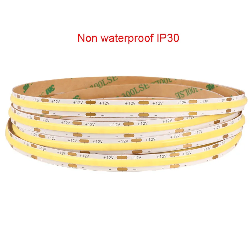 5 متر 12 فولت 24 فولت COB LED شريط مرن شريط ناعم مقاوم للماء غير مقاوم للماء برتقالي كهرماني 1700 كيلو 1800 كيلو 3000 كيلو طبيعة بيضاء 4000 كيلو 6000 كيلو