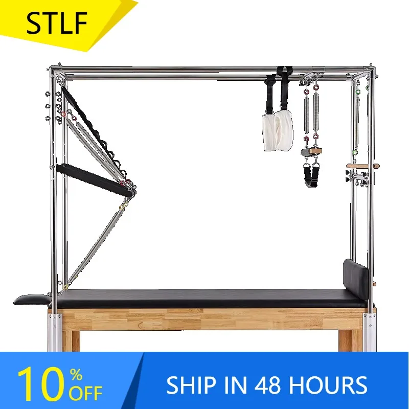 YTYIN Body Pilates Reformer Set Balanced Professional Yoga Fitness Wood Pilates Machine Bed Chair Equipment For Home Workout