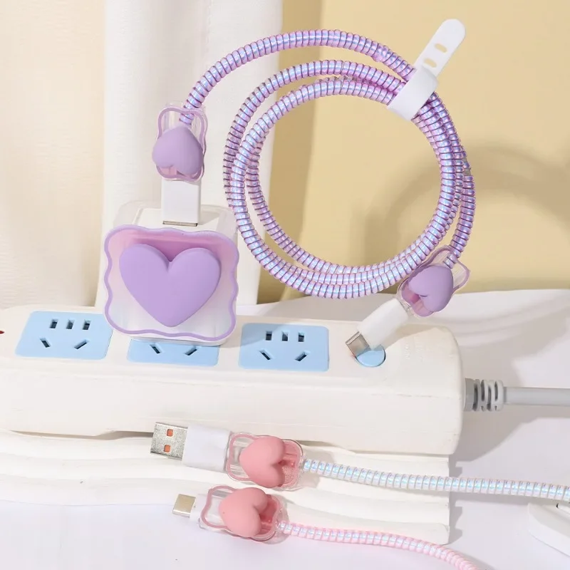 For Apple IPhone 14 13 Pro 18/20w Charger Case Data Cable Protectors Charger Head Protective Sleeve Cute Cable Protection Cover