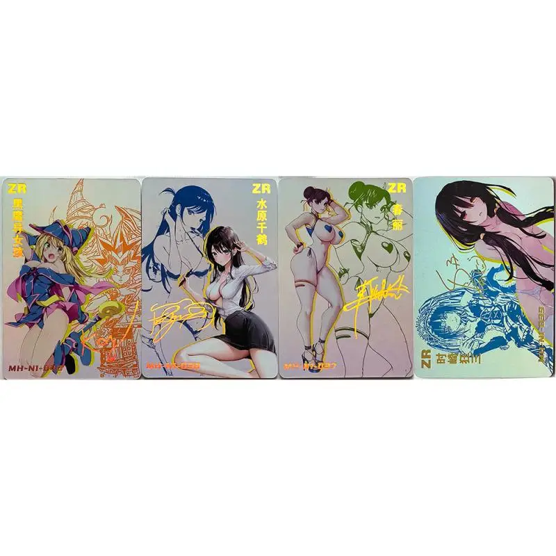 Anime Goddess Story DIY ACG Laser ZR Flash Power Tsunade Tokisaki Kurumi Rem Toys for boys Collectible Cards Birthday Present