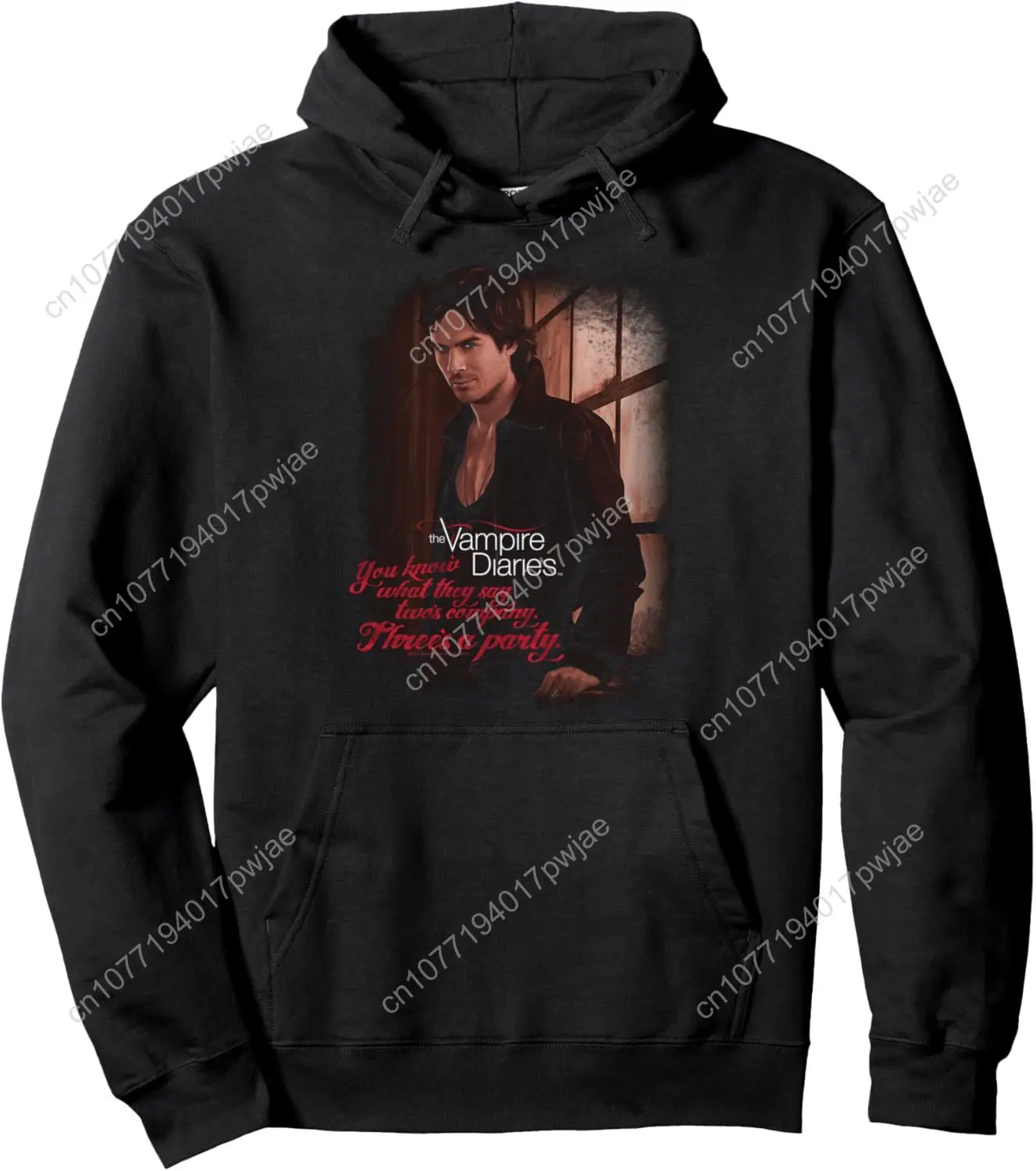 Vampire Diaries Threes A Party Pullover Hoodie Pullover Hoodie