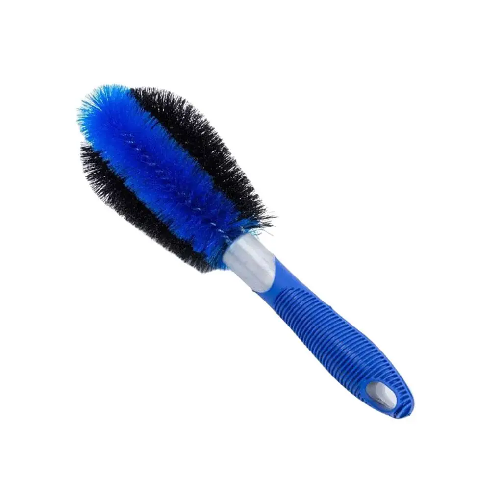 Car Wash Brush Detail Wash Maintenance Rim Claen Kit Cleaning Tool Vehicle Exterior Blue for Wheel Hub Tire Household