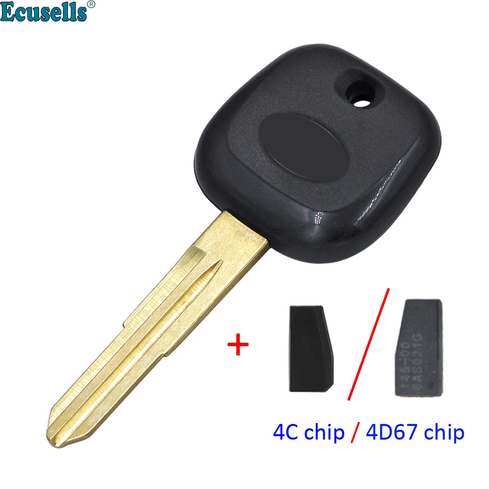 Transponder Key Shell Case Fob for Daihatsu Charade Cuore Esse Materia Mira Sirion Terios Trevis Xenia YRV 4C/4D67 Chip TOY41R