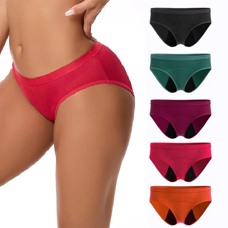 Foreign trade plus size menstrual underwear for women, menstrual flow prevention for women, postpartum triangle underwear for wo